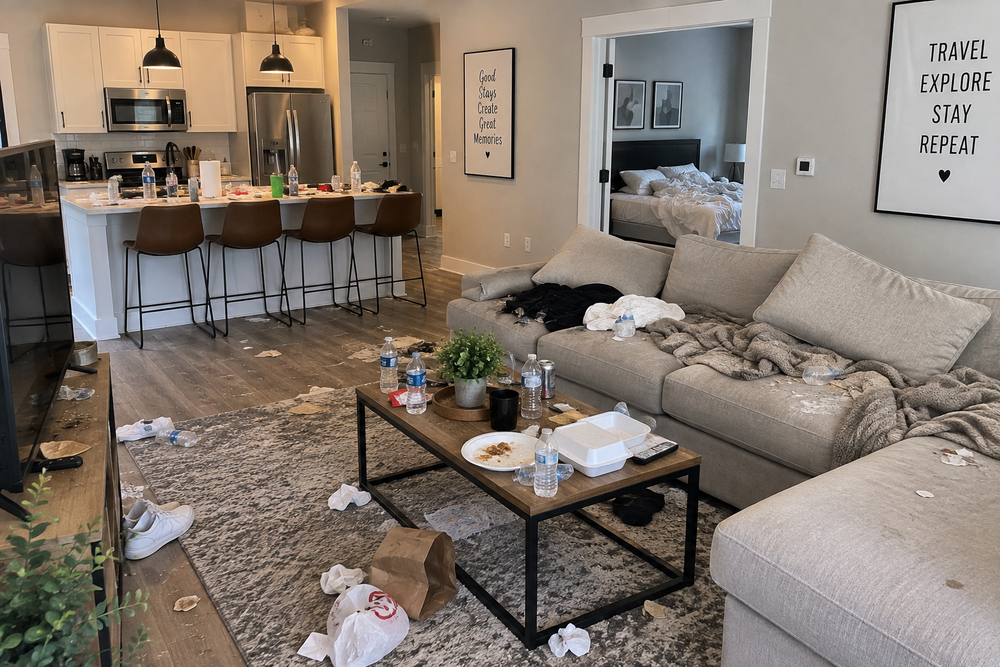 Before cleaning